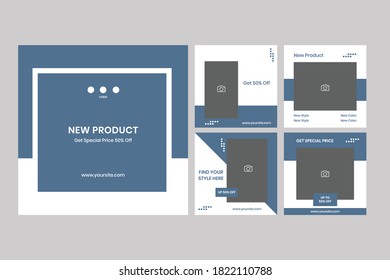 Slides abstract Unique Editable modern Social Media banner Template.Anyone can use This Design Easily.Promotional web banner for social media. New product and discount promo - Vector.