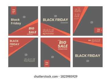 Slides abstract unique editable modern social media banner template. Anyone can use this design easily. Promotional sale offer Black Friday - Vector
