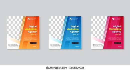 Slides abstract Unique Editable modern Social Media banner Template.Anyone can use This Design Easily.Promotion web banner for social media. Elegant sale and discount promo - Vector.