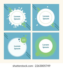 Slides abstract Unique Editable modern Social Media banner Template.Anyone can use This