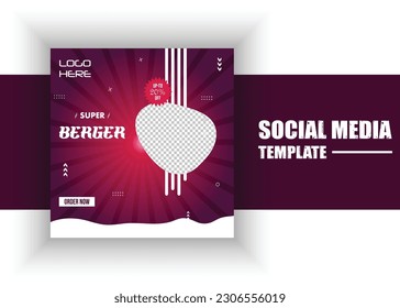 Slides abstract Unique Editable modern Social Media banner Template.Anyone can use This Design Easily.Promotional banner for social media. Elegant sale and discount promo - Vector