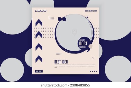 Slides abstract Unique Editable modern Social Media banner Template.Anyone can use This Design Easily.Promotional web banner for social media. Elegant sale and discount promo - Vector