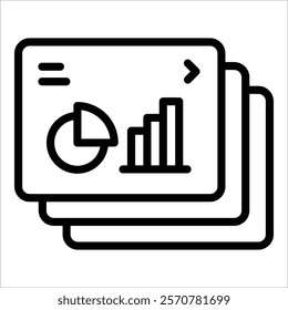 Slides Icon Element For Design