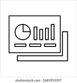 Folien-Symbole. einfacher Zeilenvektor