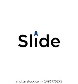 SLIDES LOGO ... WITH BLACK AND BLUE