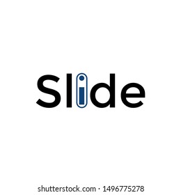 SLIDES LOGO ... WITH BLACK AND BLUE