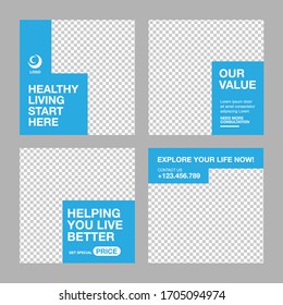 Slides modern Healthcare post social media template