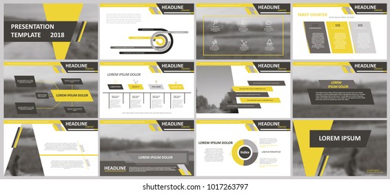 Slides. Modern presentation template. Abstract infographic elements. Title sheet. Brochure cover design. Illustration with image. Business. Light. Simple. Corporate info banner frame. 