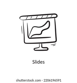 Slides Outline Icon Design illustration. Project Management Symbol on White background EPS 10 File
