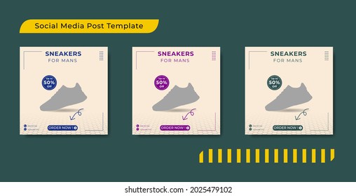 Slides Unique Editable modern Social Media banner Template.Anyone can use This Design Easily.Promotional web banner for social media. Elegant sale and discount promo - Vector.