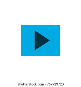 Slideshow icon colored symbol. Premium quality isolated multimedia element in trendy style.