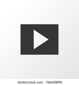 Slideshow Icon Symbol. Premium Quality Isolated Multimedia Element In Trendy Style.