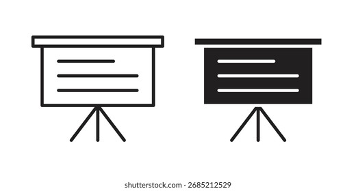 Icono de presentación de diapositivas símbolo de signo de Vector