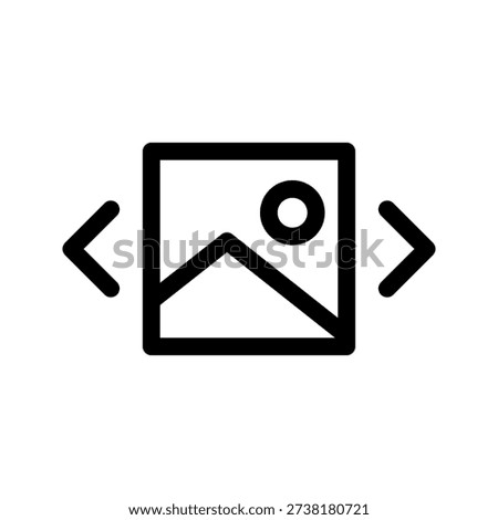 Slideshow Icon Vector Symbol Design Illustration
