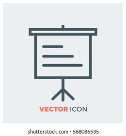 Slideshow Line Vector Icon