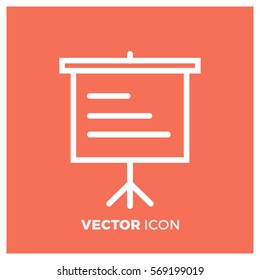 Slideshow Line Vector Icon