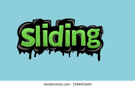 SLIDING background writing vector design very cool and simple