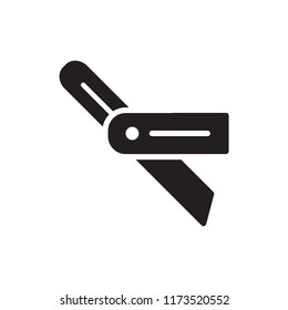 sliding bevel icon vector glyph style eps 10