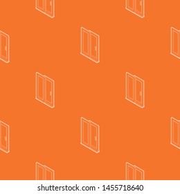Sliding door pattern vector orange for any web design best