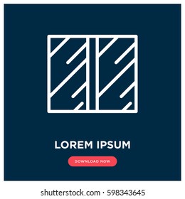 Sliding door vector icon