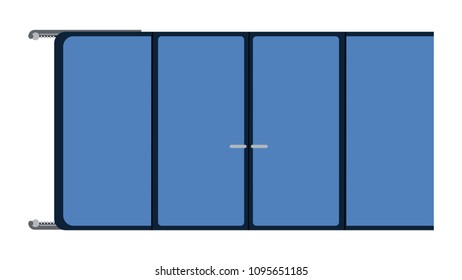 Sliding doors vector illustration