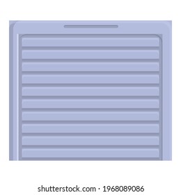 Sliding smart gate icon. Cartoon and flat of Sliding smart gate vector icon for web design isolated on white background