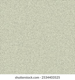 Malla ligeramente distorsionada con Pequeños espacios cuadrados. Tejido textil antiguo. Patrón sin fisuras. Vector Abstractas.