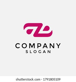 a slightly feminine and elegant z letter logo. editable and easy to custom