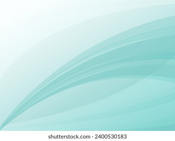 Slightly light color wavy abstract background material_turquoise blue