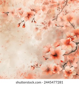 a slightly opaque background of peachy tones for invitation card