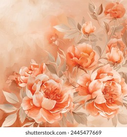 a slightly opaque background of peachy tones for invitation card