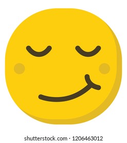 
A slightly smiling face emoticon 
