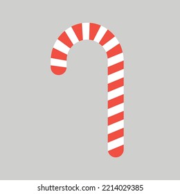 slikstok candy cane christmas candy, vector illustration