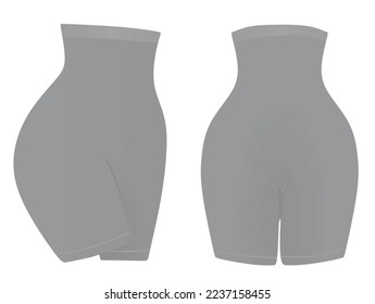 Slim belly underpants vector illustration