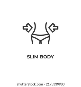 icono de línea de cuerpo delgada. signo de estilo lineal para concepto móvil y diseño web. Icono de vector de contorno. Símbolo, ilustración del logotipo. Gráficos vectoriales