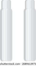Slim bottles, illustration, vector on a white background.