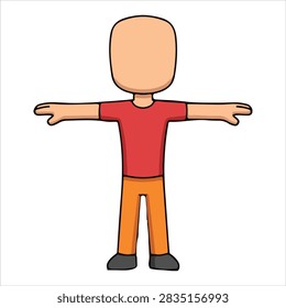 Slim Boy Character T