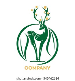 Slim deer logo