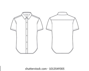 Slim Fit Mens Shirts Designs Stock Vector (Royalty Free) 1013549305 ...
