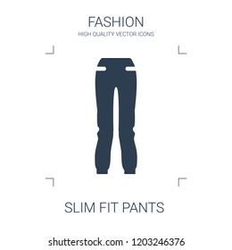 slim fit pants icon. high quality filled slim fit pants icon on white background. from fashion collection flat trendy vector slim fit pants symbol. use for web and mobile