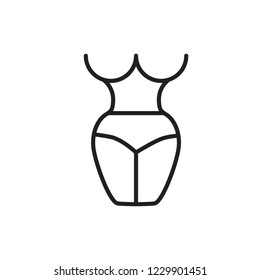 slim girl icon vector design