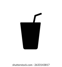 Slim Glass with Tilted Straw Top for Stylish Beverage Serving