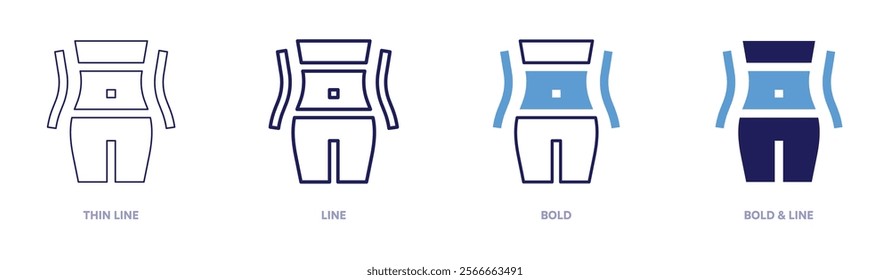 Slim icon in 4 different styles. Thin Line, Line, Bold, and Bold Line. Duotone style. Editable stroke.