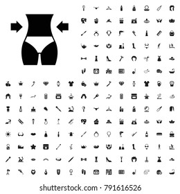 Slim icon illustration isolated vector. editable beauty icons vector set.