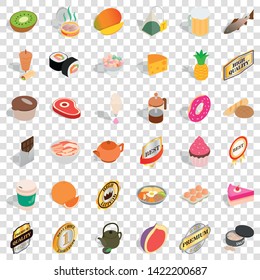 Slim icons set. Isometric style of 36 slim vector icons for web for any design
