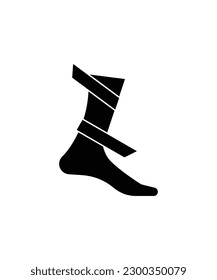 icono de pierna delgada, mejor icono plano del vector.