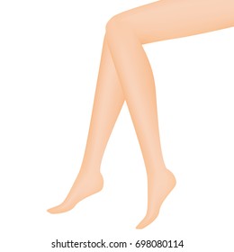 Slim leg vector illustration