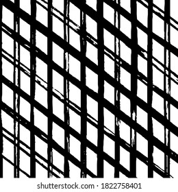 Slim lines texture. Parallel and intersecting lines abstract pattern. Abstract textured effect. Black isolated on white background.Vector illustration. EPS10.