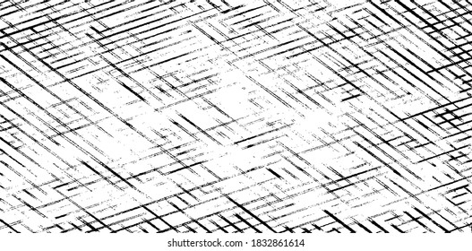 Slim lines texture. Parallel and intersecting lines abstract pattern. Abstract textured effect. Black isolated on white background.Vector illustration. EPS10.