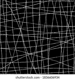 Slim lines texture. Parallel and intersecting lines abstract pattern. Abstract textured effect. Black isolated on white background.Vector illustration. EPS10.